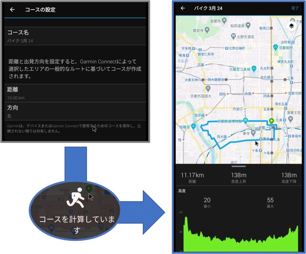 Garmin Connect Mobileでコースを作成する方法 すくみずログ