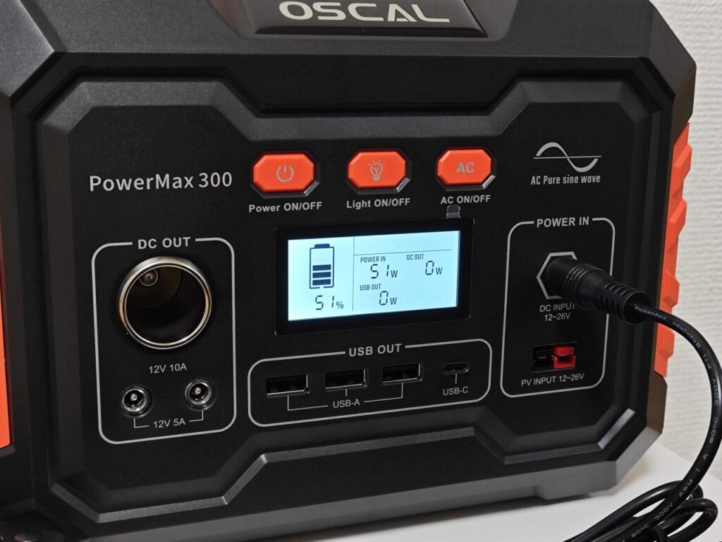16 OSCAL PowerMax 300 ポータブル電源 300W
